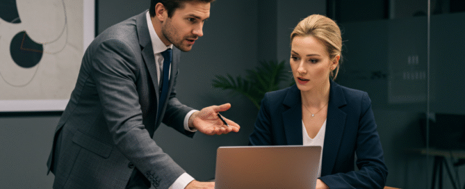 Corporate Image of people discussing finances